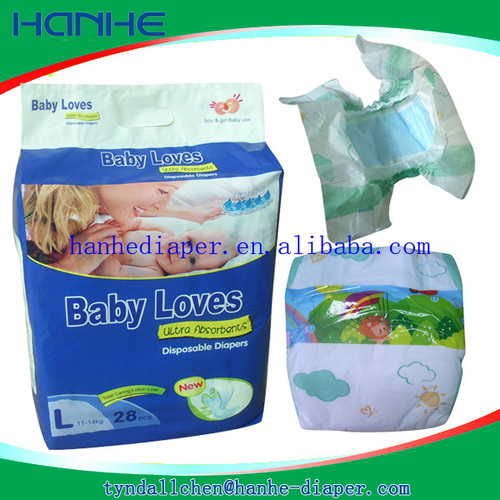 Soft Disposable Baby Diapers