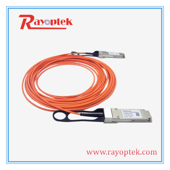 Telecom Networking AOC 40G QSFP+ Active Optic Cable