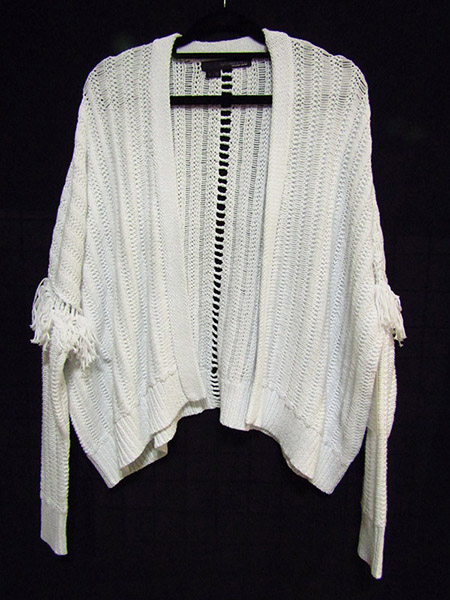 Open Stitch Drop Shoulder Cardigan