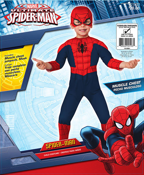 Déguisement Spiderman ultime (3-4 ans)