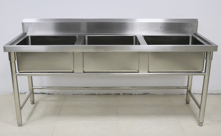 Sell Thicken kitchen 304 stainless steel sink sink Three-slot wash bowl stainless steel sink wash double , SSP20108130001