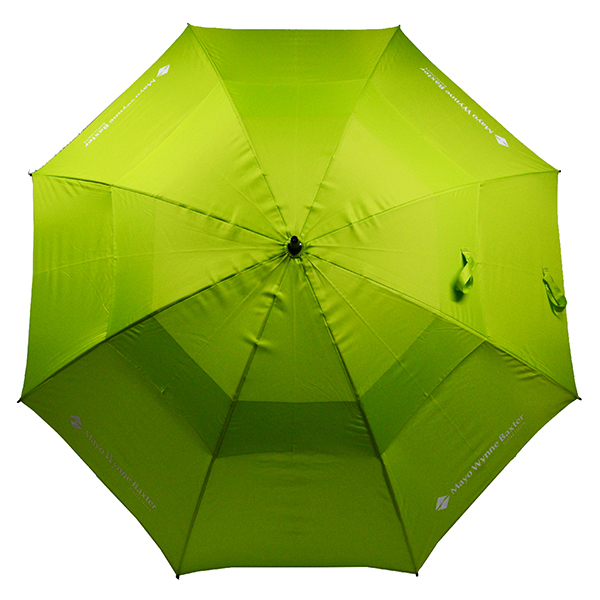 Low Price Promotional Advertising Custom Printed Logo Gift Item Double Layer Automatic Fiberglass Golf Umbrella