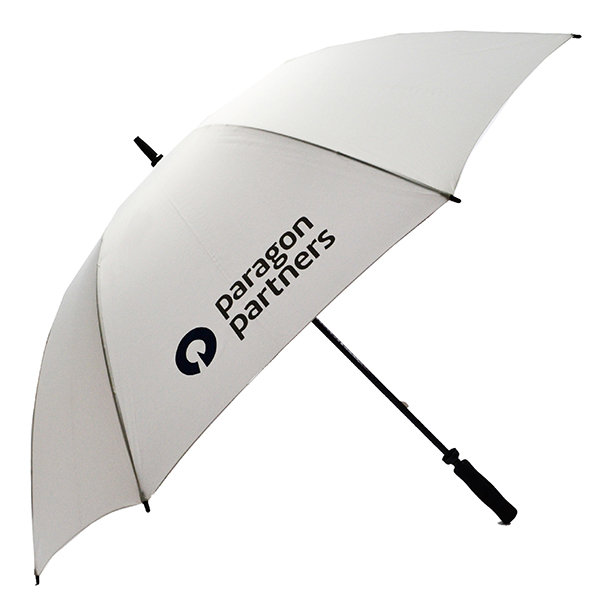 High End Premium Promotional Advertising Printed Logo Fiberglass Manual Golf Umbrella