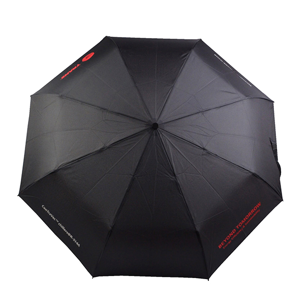 High Quality Event / Promotional / Advertising Custom Printed Logo 190T Pongee Fabric 3 Section Manual Foldable Windproof Umbrella