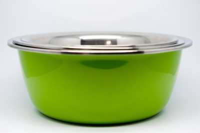 Set Of 3 Stainless Steel Mixing Bowl With Color Coating