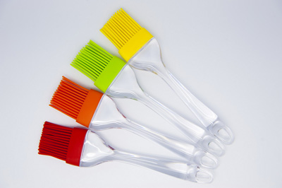 Silicone Pastry Brush With Clear Plastic Handle