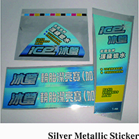 Silver Metallic Sticker