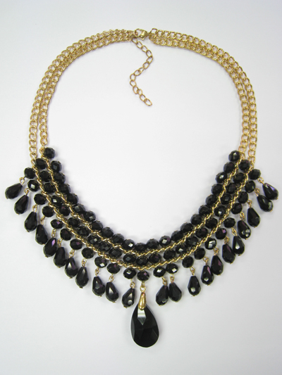 Jet Bead Necklace