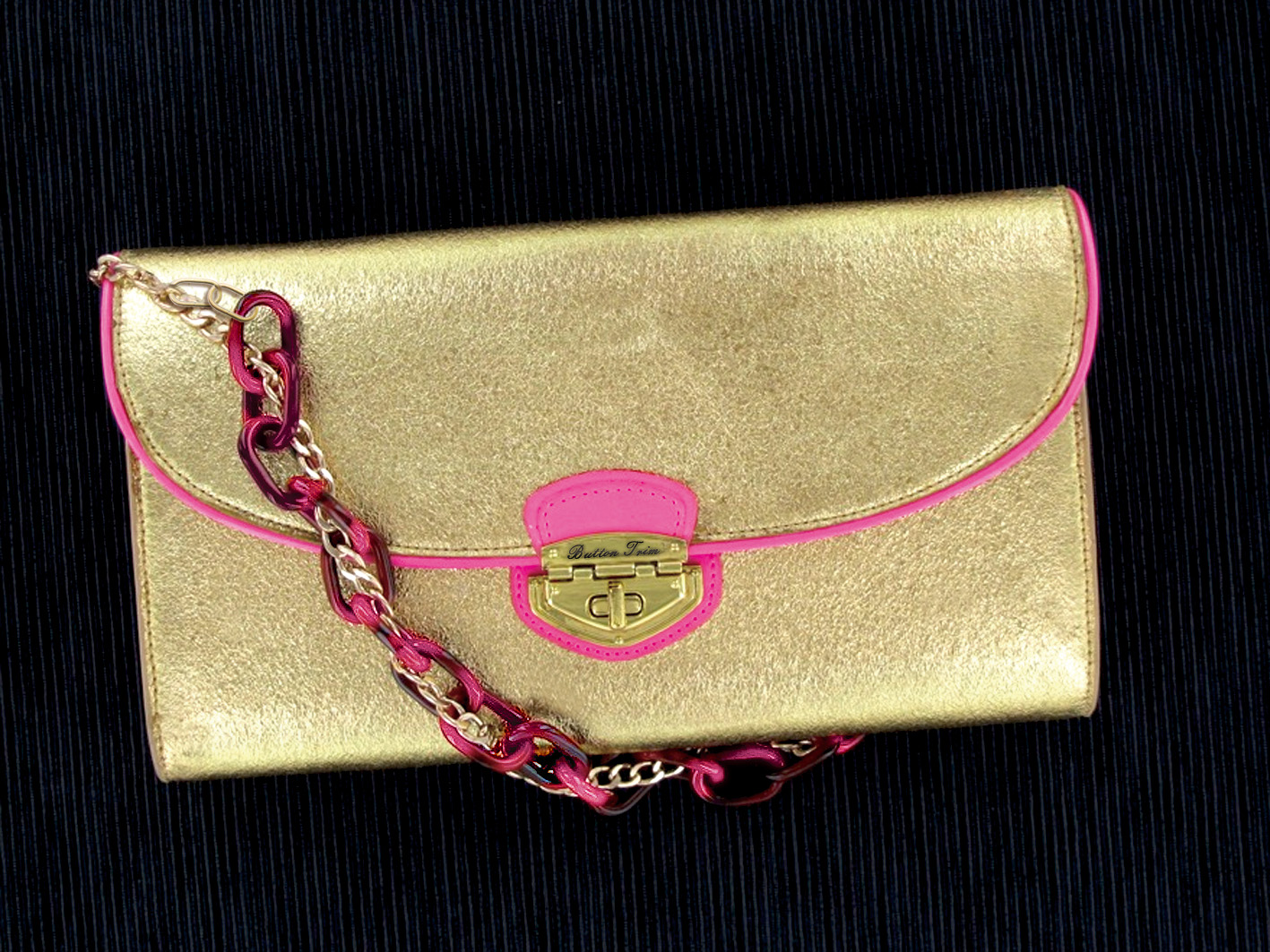 Mixed Colour Resin With Metal Chain Handbag