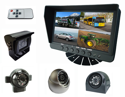 Car Quad Split Rearview Camera System