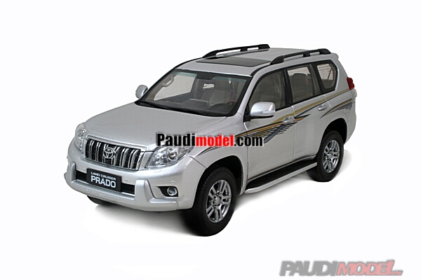 1:18 Toyota Land Cruiser Prado 2009 Mini Car [silver]