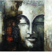 Sell Modern Abstract Portrait Buddha Decorative Oil Painting