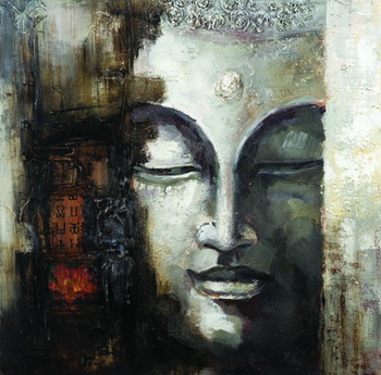 Sell Modern Abstract Portrait Buddha Decorative Oil Painting