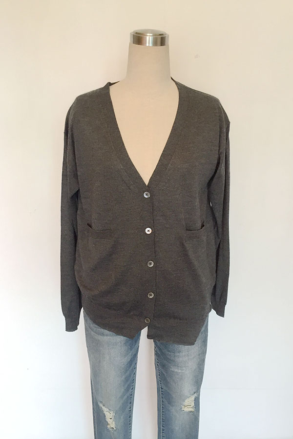 One Longer Draped Side Sweater