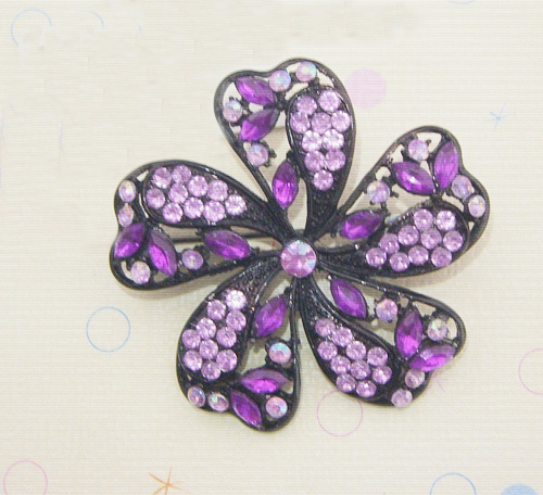 Elegant Purple Brooch