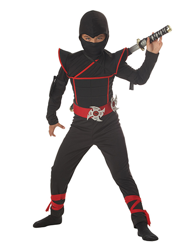 Classic Halloween Japannese Ninja Jumpsuit Costumes
