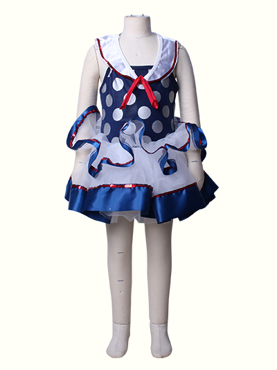 Summer Hot Girls Bubble Dots Princess Dress Cosplay Costume
