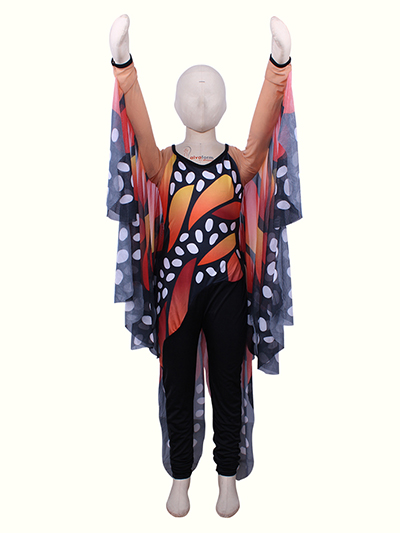 Girls Color Butterfly Cosplay Costumes Outfit