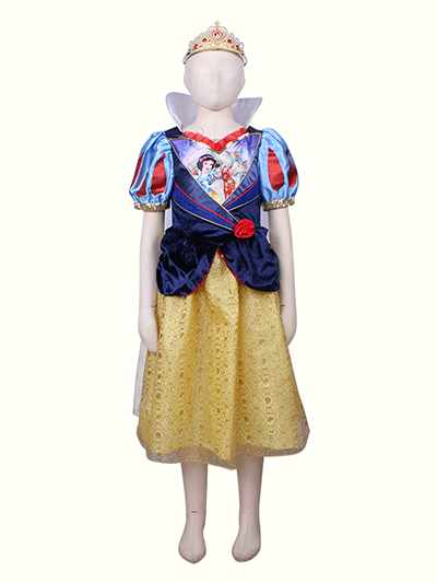 Disney Girls Snow White Princess Dress Fairytale Party Costumes