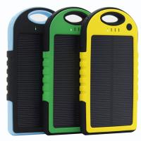 Travel Camping Double Usb Solar Mobile Phone Battery Charger 5000mah Waterproof