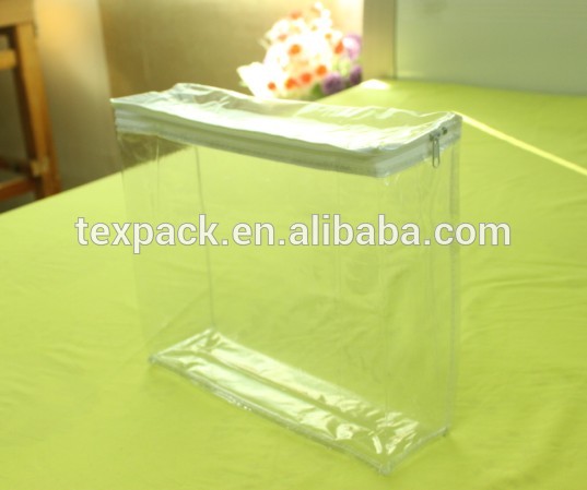 clear plastic pvc zipper bag
