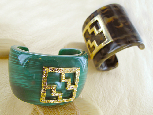 Bangle (Imitation Natural Stone with Metal)