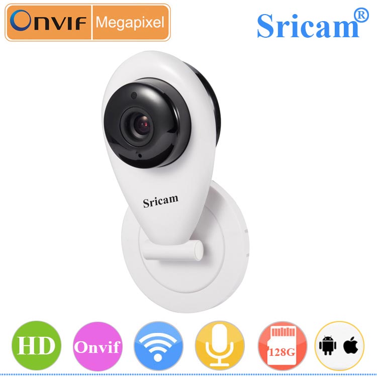 Sell Sricam New Onvif P2P WiFi HD 72OP Audio MIni Indoor IP Camera SP009 Support Micro SD card 128G