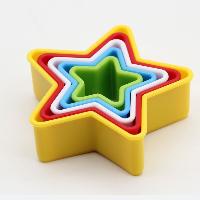 Sell China Manufacture High Level Wholesale Star Shape Plastic Cookie Cutter Mould For Fondant And Baking, BT-BK16e