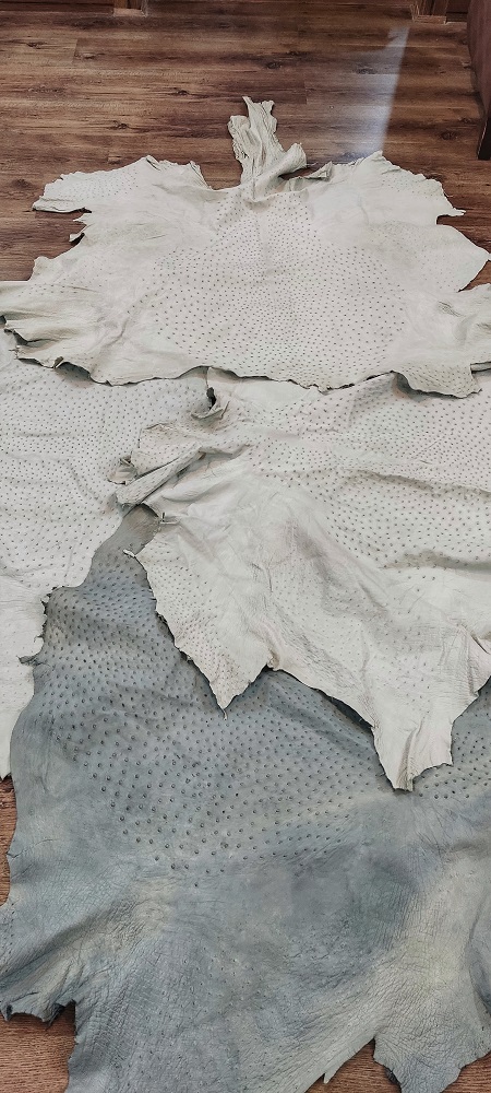 Crust Ostrich Leather