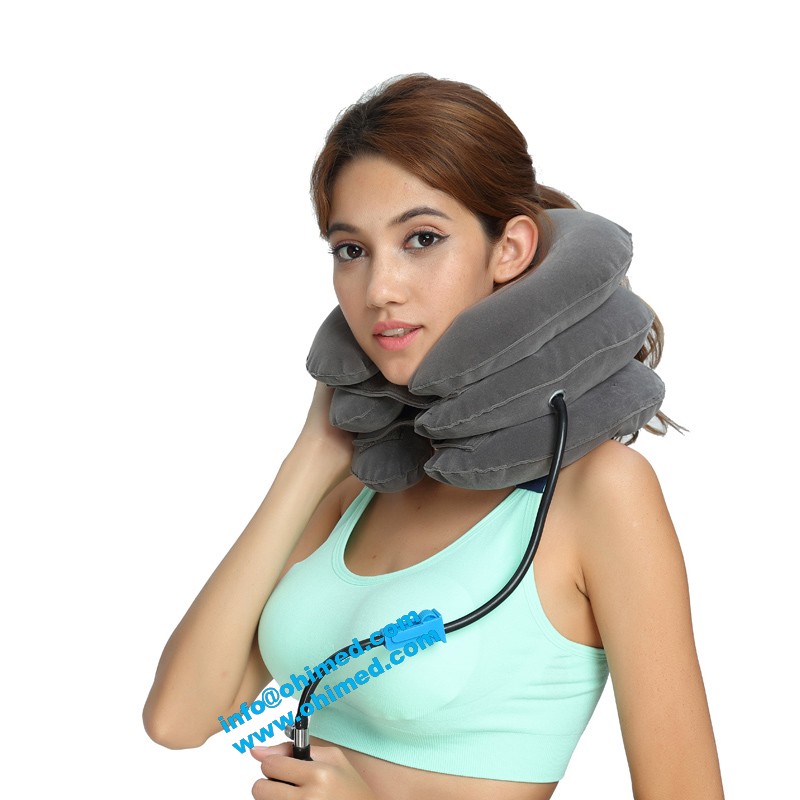 Inflatable Air Neck Traction Device Orthopedic Cervical Collar Support Brace for Pain Relief and Spine