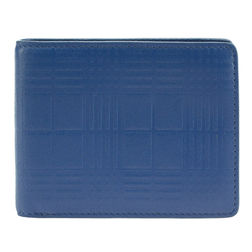 Wallet with Grid Print