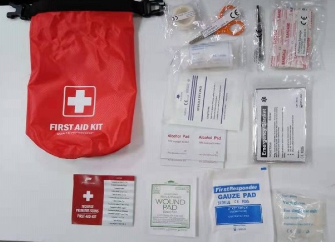 Dry bag first aid kit