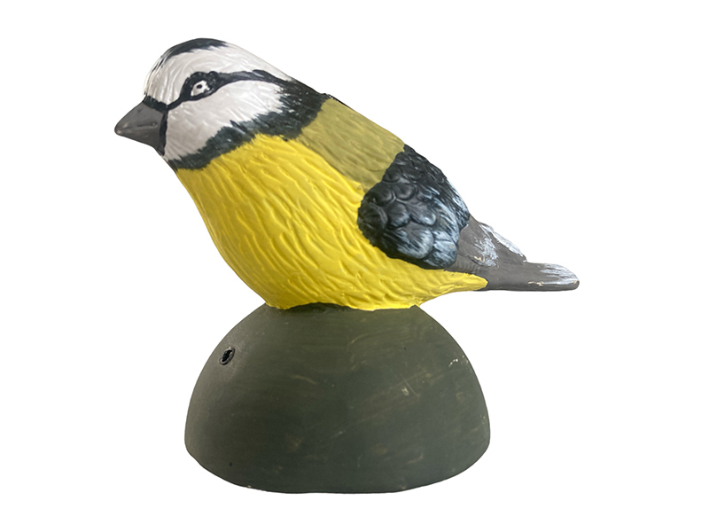 Ceramic Solar Bird with Sound Sensor