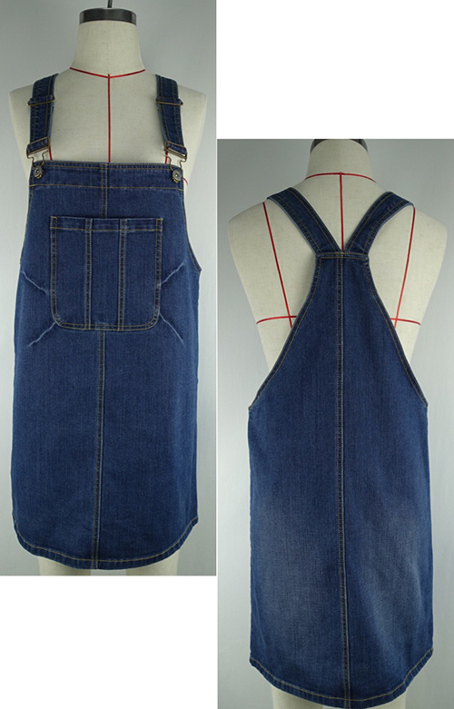 Denim Pinafore Dress