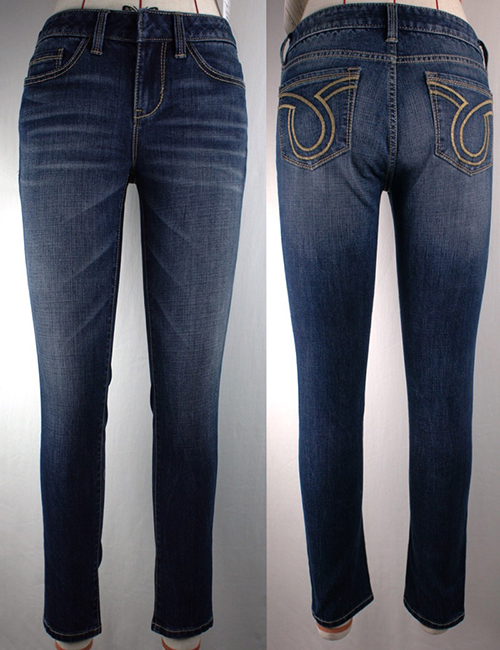 Mid-rise Washed Jeans