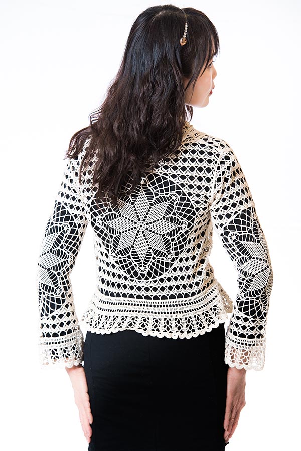 Ladies Chemical Lace Cardigan