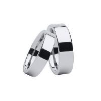 Polished Shiny Forever Tungsten Wedding Bands