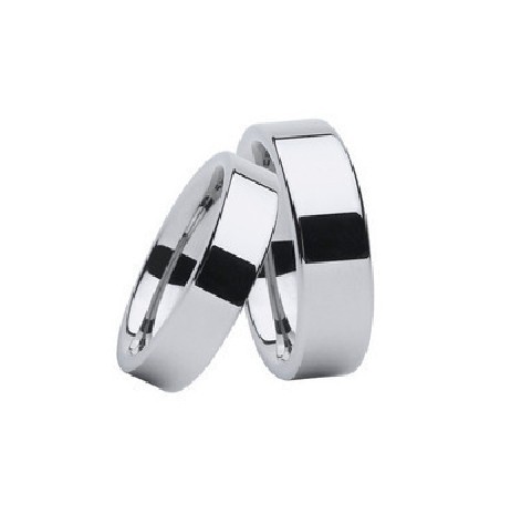 Polished Shiny Forever Tungsten Wedding Bands