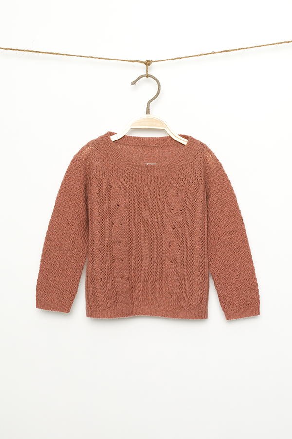 CABLE KNITTED SWEATER