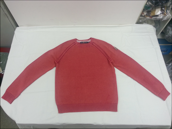 Mens Pullover with acid wash