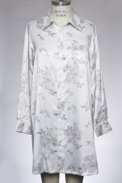Woven Satin Night Shirt