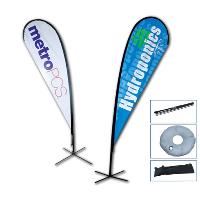 Supply China Feather Flag With Scissor Stake And Aluminum Pole