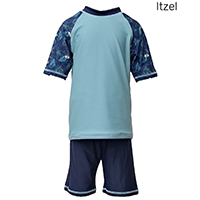 Short Sleeve Two Piece Beachwear