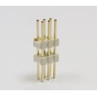 2.54 pin header TH white natural gray color