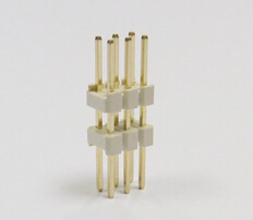 2.54 pin header TH white natural gray color