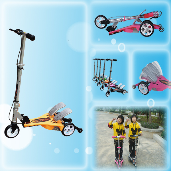 Sell folding scooter new styles double pedals scooter
