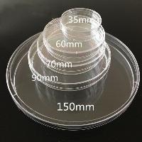 90mm*15mm Plastic Disposable Sterile Bacterial Tissue Culture Petri Dish with Lid Lab Accessories