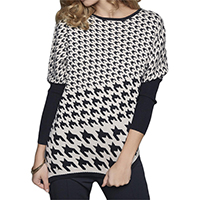 Ladies Knitted Jacquard Sweater