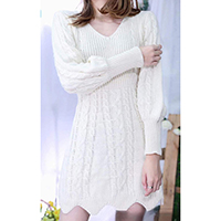 Ladies Cashmere Intarsia Sweater
