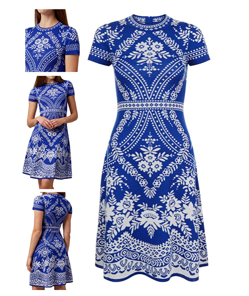 Ladies Jacquard Dress
